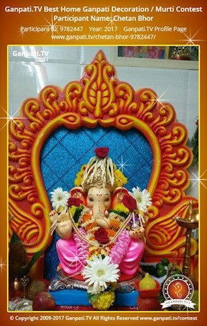 Chetan Bhor Home Ganpati Picture
