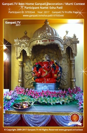 Esha Patil Home Ganpati Picture