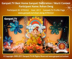 Rohan Deng Home Ganpati Picture