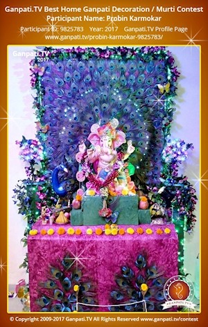 Probin Karmokar Home Ganpati Picture
