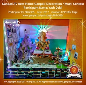 Yash Dalvi Home Ganpati Picture