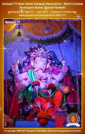 Sharad Pardeshi Home Ganpati Picture
