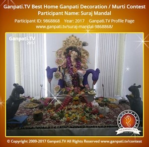 Suraj Mandal Home Ganpati Picture