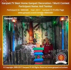 Anil Temkar Home Ganpati Picture