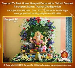 Trushal Ghadigaonkar Home Ganpati Picture
