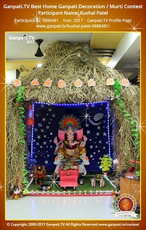 Kushal Patel Home Ganpati Picture