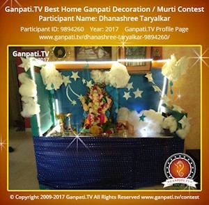 Dhanashree Taryalkar Home Ganpati Picture