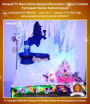 Rashmi Kadam Home Ganpati Picture