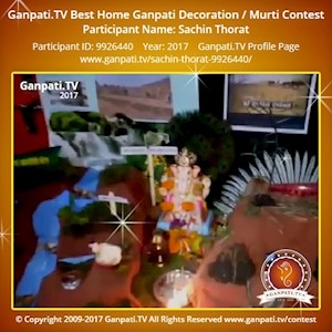 Sachin Thorat Home Ganpati Picture