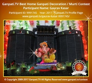 Gaurav Kasar Home Ganpati Picture